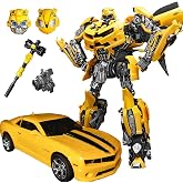CESHOON Deformation Toys, Oversized 11.8-inch Robot Car Model Action Figure | 2 Modes Deformed Toy, 2 extra heads, wepon accessories, flexible joints, for kids boys and girls