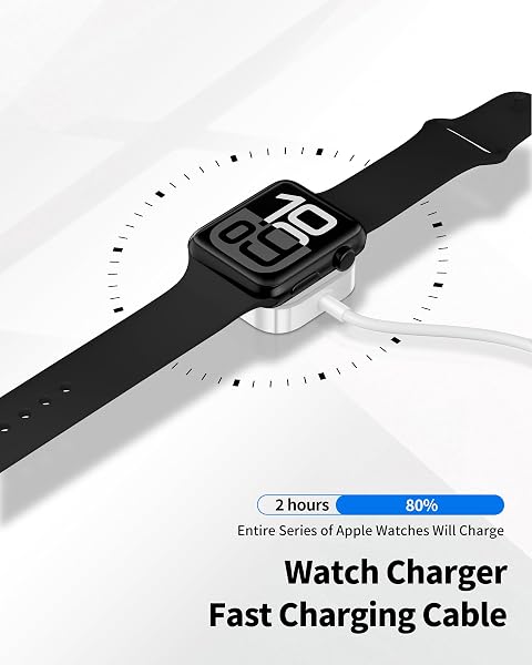 MAGNETIC CHARGING CABLE FOR APPLE WATCH CHARGER, DUAL USB CHARGER BLOCK & 3FT PORTABLE I WATCHED TRAVEL CHARGER ACCESSORIES WIRELESS CHARGING CABLE CORD FOR IWATCH SERIES ULTRA/10/9/8/7/SE2/SE/6/5/4/3