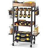 POKIPO Power Tool Cart, Heavy Duty Garage Shelving