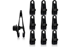 LQ-SCYCX-TT 10pcs Tarp Clips Heavy Duty Lock Grip, Plastic Tarp Clamps, Reusable Linoleum Tent Clip, Canvas Clips for Outdoor Garden Farm