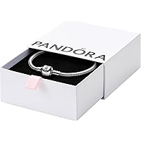 Amazon.com: PANDORA-Sparkling Infinity Heart Clasp Snake Chain