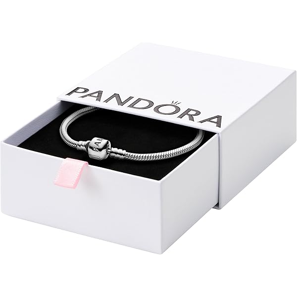Pandora Moments Sparkling Pavé Clasp Snake Chain Bracelet