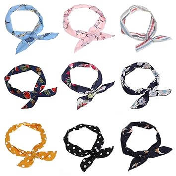 mwoot haarbander mit flexibler draht 9er set damen stirnband mit verschiedenen mustern