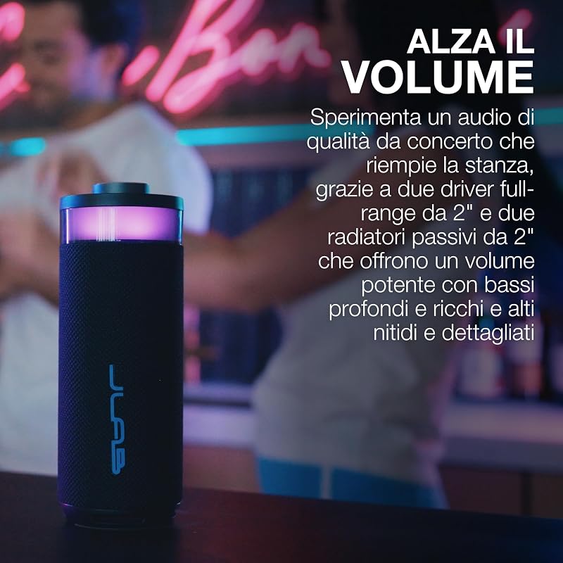 Go Party Cassa Bluetooth Portatile - 16+ ore, Mora