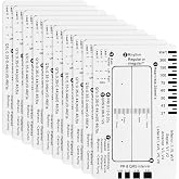 BEIQIYA 10pcs ECG 7 Step Ruler, Transparent | Plastic, Portable, EKG Calipers Ruler Electrocardiogram Card, for EKG Interpretation