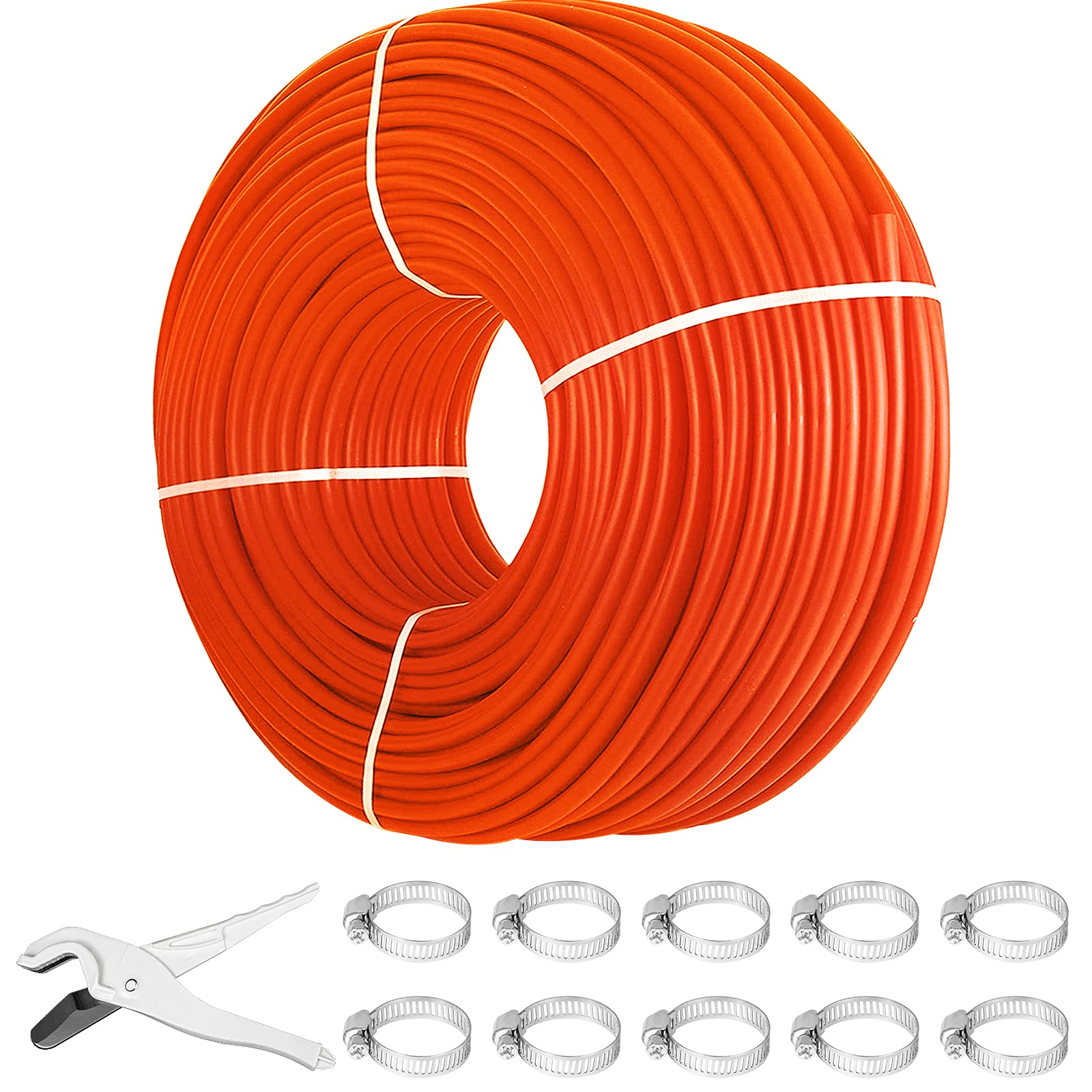Happybuy 1000Ft PEX Tubing Pipe 1/2" PEX Tubing Oxygen Barrier Radiant Floor PEX Pipe Radiant Heat Floor Heating Plumbing Cold and Hot Water Tubing Image