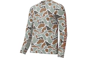 Bassdash Men’s Camo Fishing Shirts UPF 50+ Long Sleeve Quick Dry Lightweight T-Shirts for Outdoor Hiking Kayaking FS37M