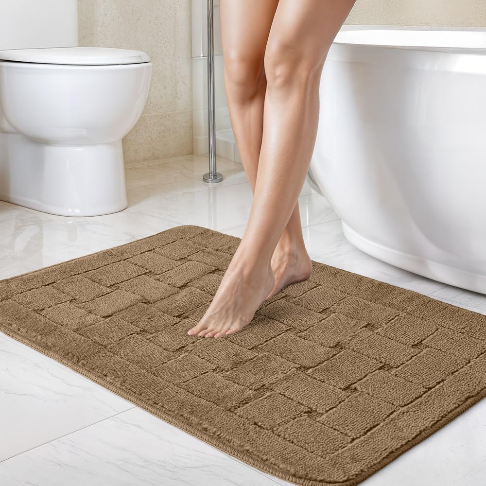 Emma Barclay Orkney - Crosshatch Bath Mat (45x75cm) (Beige)