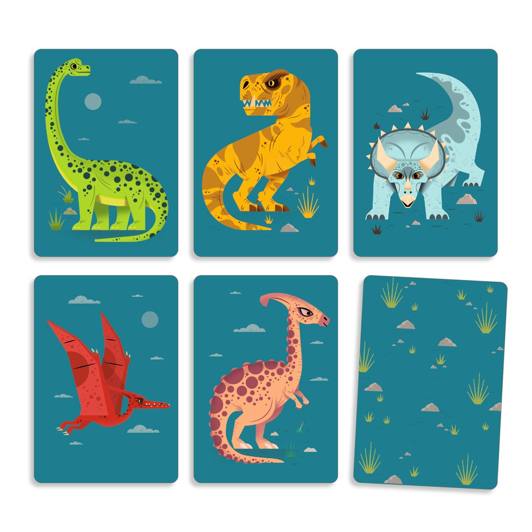 Djeco Card Games: Dino Draft | 2-4 Players | Children's Game DJ05093