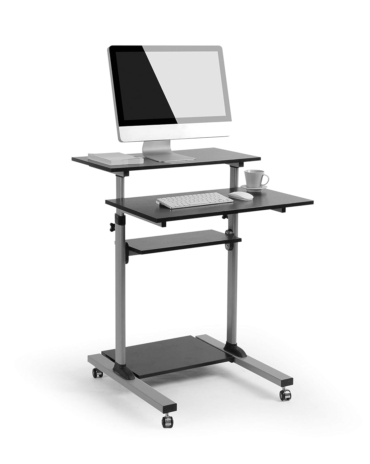 Rife Standing Desk (Mobile Stand Up Desk) Amazon.in Home & Kitchen