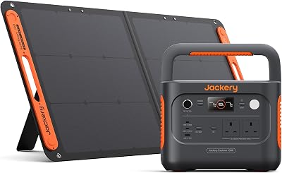 Jackery Explorer 1000 v2+ 1070Wh LiFePO4 1500W AC 100W USB-C Solar Panel