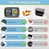 GUANFU 20 Pack Meal Prep Containers 28 oz BPA Free Microwave Safe Lids view 4