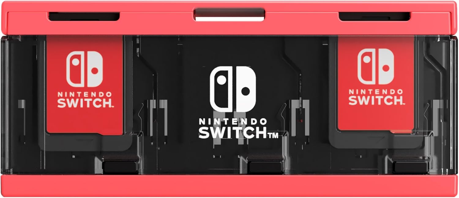 Amazon Co Jp 任天堂ライセンス商品 プッシュカードケース6 For Nintendo Switch ネオンレッド Nintendo Switch対応 ゲーム