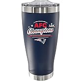 The Memory Company Officially Licensed NFL New England Patriots AFC Champions 2025 20oz Insulated Stainless Steel Travel Mug Tumbler