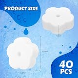 Patelai 40 Pcs Hot Tub Sponge Oil Absorbing Cleaning Sponges Floret Style view 2