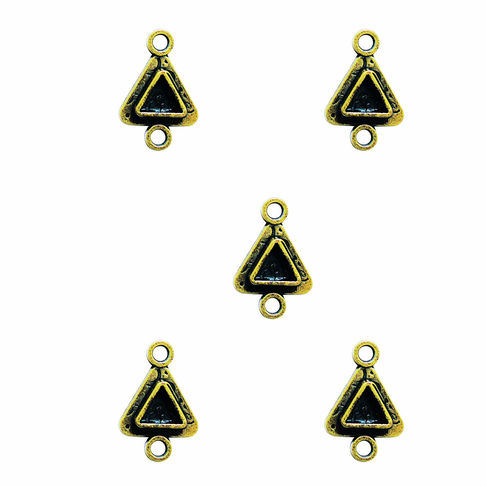 Bezels Spellbinder Paper Arts Triangles Two Die Template, Pack of 5, Bronze