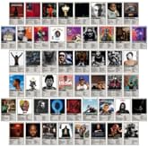 KINYEYE Rappers Album Cover Posters, Retro Rappers Music Posters Wall Collage Kit for Teen Bedroom Decor | 4"x 6", 50PCS Unframed