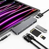 7 in 1 Adapter, Multiport Docking Station for iPad Pro, iPad Air 5 | 4K 60Hz HDMI, 3.5mm Headphone Jack, SD/Micro SD Card Reader, USB C 100W PD, USB3.0 Data Transfer for iPad Pro, iPad Air 5