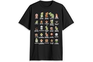 Nintendo Mens Pixel Cast T-Shirt