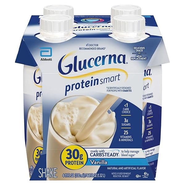 GLUCERNA, PROTEIN SMART VANILLA NUTRITION SHAKE, 4 FL OZ