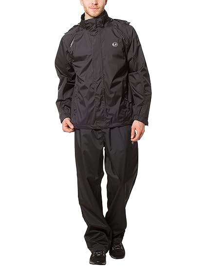 Ultrasport Herren Regenanzug Harry - Regenkombi wasserdicht & atmungsaktiv - Regenbekleidung - Anzug mit Regenjacke & Regenho