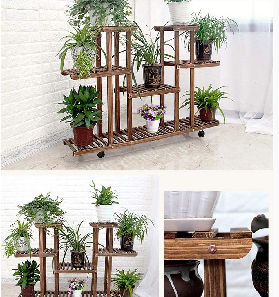 Jardin Gly 4 Etages Fleur Pot Plante Porte Plante Support Plante Plante Pot De Fleur Jardiniere Sur Pieds Deco Jardin Exterieur Pot De Fleur Interieur Etagere Bois Etagere Escalier Jardin Avec Roues