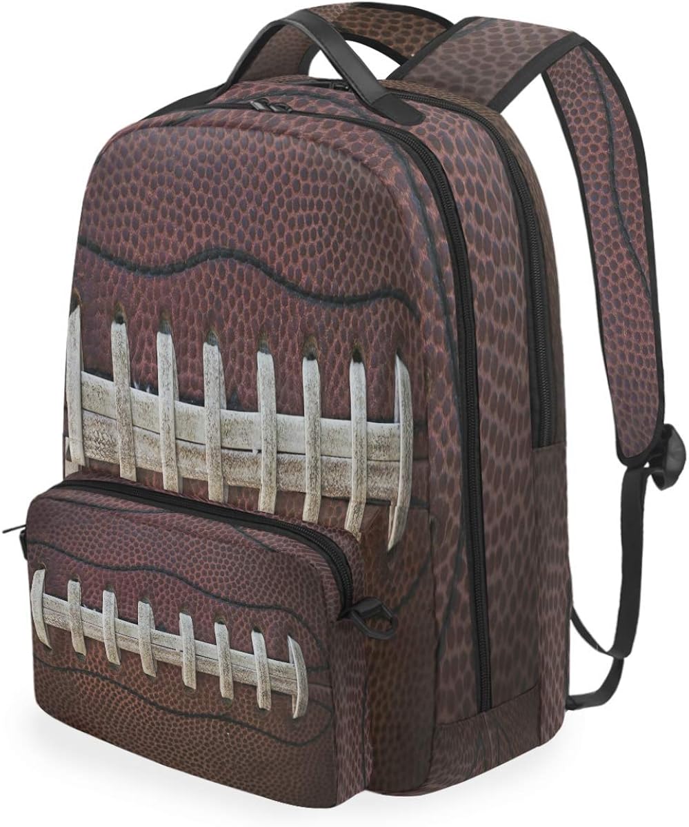 American Football Laces Backpack Detachable College Bag Crossbody