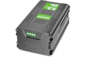 POWTREE Upgraded 6000mAh GBA80200 Battery Replace for Greenworks PRO 80V, Lithium Ion GBA80200 GBA80300 GBA80400 GBA80500 GBA80250 Compatible with Greenworks 80V Max Power Tools Battery (Not for Kobalt)