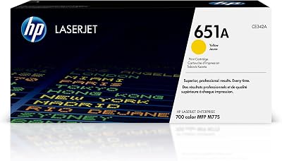 HP 651A CE342A Yellow Toner Cartridge Original LaserJet Enterprise M775 Yield