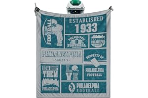 QOLYZANW City Throw Blanket, American Sport Team Color Blanket, Soft Flannel Gifts for Men Women Fan Rugby Lovers Merch for Sofa Bed Decor, 60X50 in