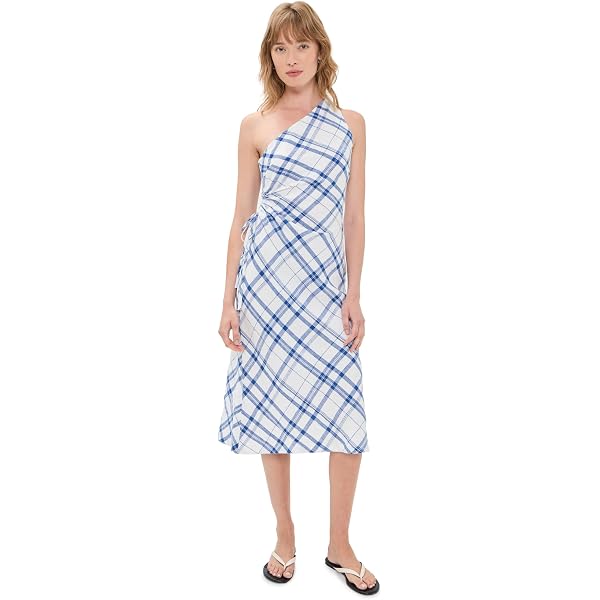 en saison poplin tiered midi dress En Saison Poplin Tiered Midi Dress Light Blue