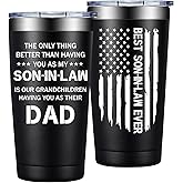 SpenMeta Son in Law Gifts from Mother in Law, Father in Law - Fathers Day Christmas Wedding Birthday Gifts for Son in Law - 20 Oz to My Son in Laws Tumbler Cup