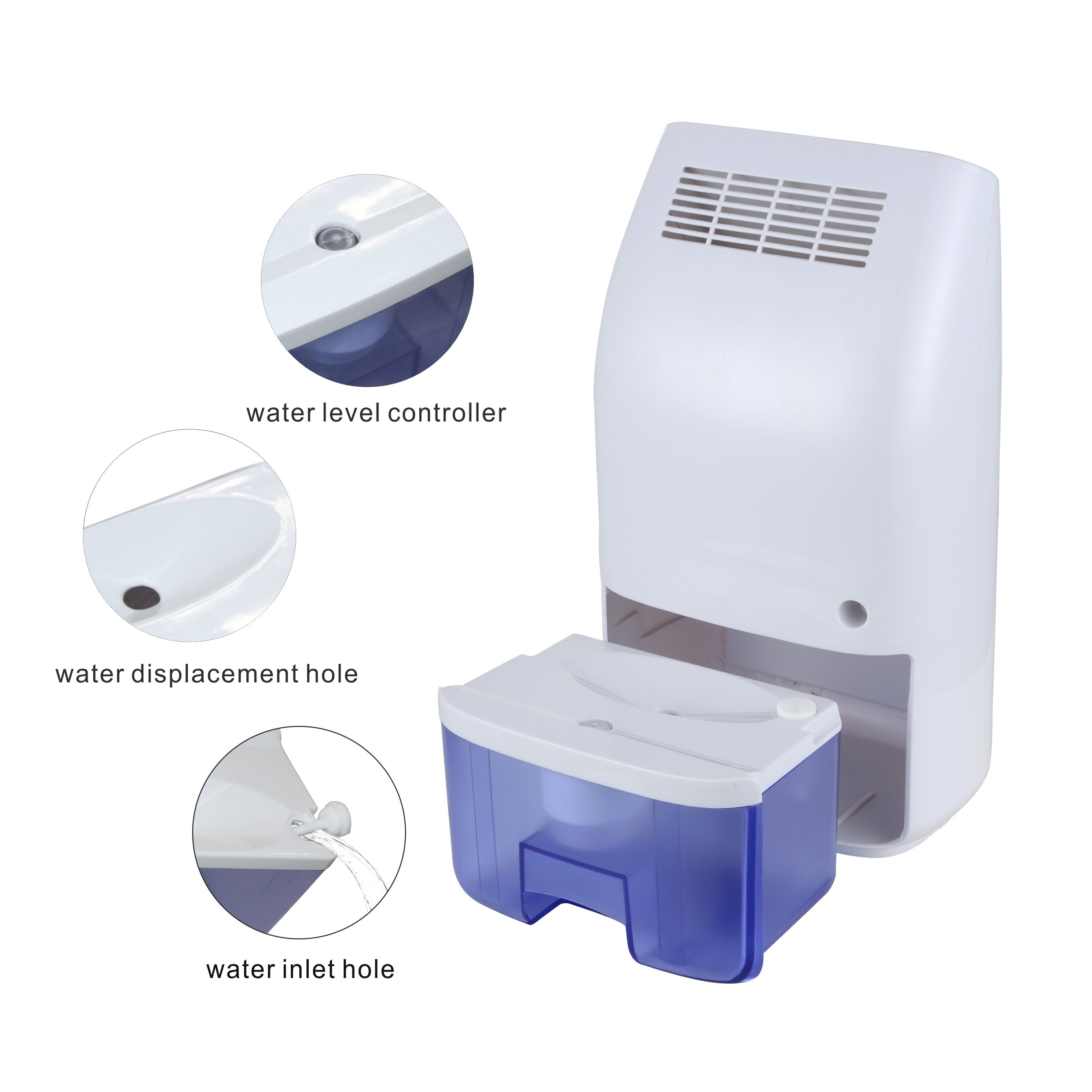 Afloia Dehumidifier Mini for Small Room 700ml Small Dehumidifier Queit Portable Air Dehumidifier for Home