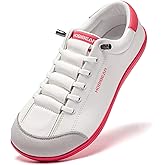 HOBIBEAR Leather Barefoot Shoes Lightweight Wide Toe Box Zero Drop Slip-on Shoes for Women