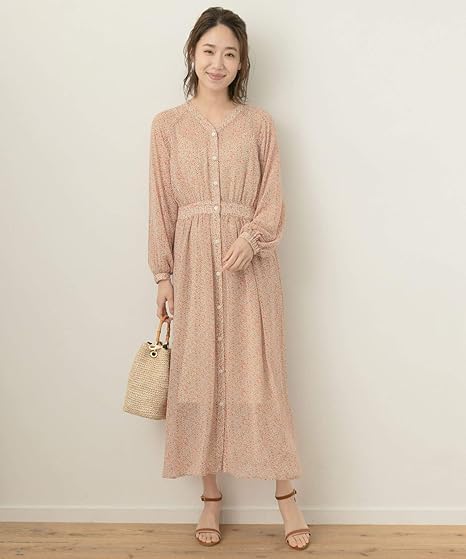 Amazon アーバンリサーチ ロッソ ワンピース ドレス F By Rosso 小花柄vネックワンピース レディース Ra04 26f009 Beige Free ワンピース チュニック 通販