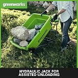 Greenworks G40GC Self-Propelled Electric Garden Cart 100kg Capacity view 4