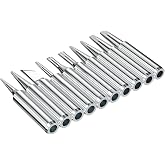 10 Pcs 900M Soldering Iron Tips, Replacement Soldering Tips, Compatible with HAKKO, Atten, Quick, Aoyue, Yihua, Vastar, and Major (Silver)