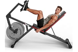 PASYOU Leg Press Machines for Home Gym, Adjustable Weight Bench with Leg Extension Machine, Leg Workout Equipment Compatible 