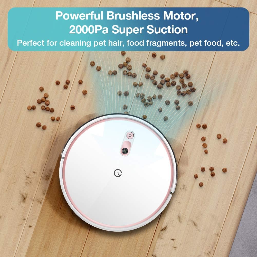 Yeedi K700 Robot Vacuum, 2 in 1 Robotic Vacuum Cleaner Mopping, 2000Pa Powerful Suction, Smart Navigation, Quiet and Self-Charging Robotic Vacuums, Ideal for Pet Hair, Carpets, Hard Floors -