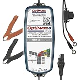 Optimate 6 AmpMatic - 12V 6A, High Performance Automotive Battery Charger &amp; maintainer for premium AGM, Deep-Cycle Batteries (TM-361)