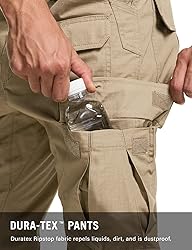 CQR Men's Tactical Pants, Water Resistant Ripstop