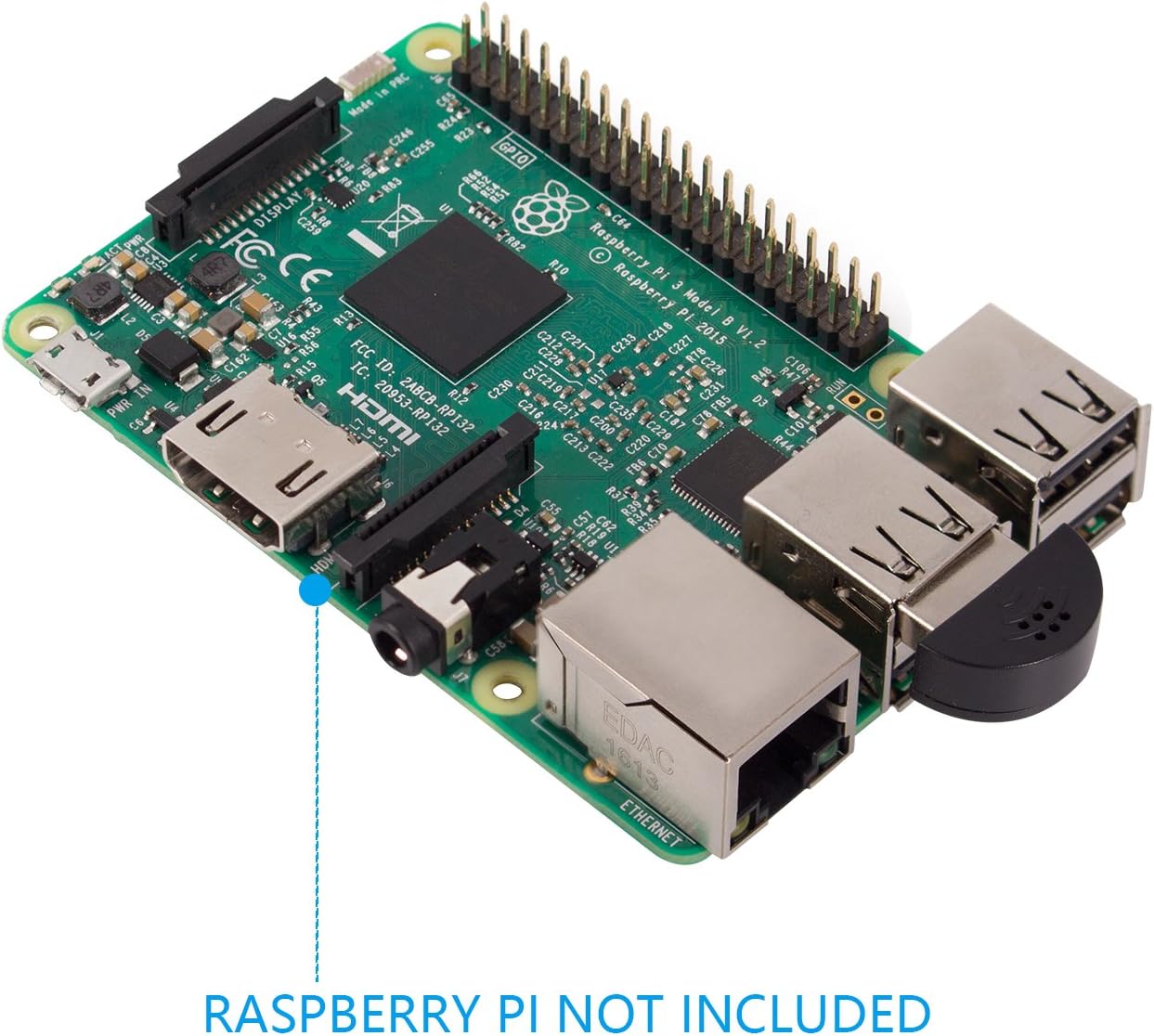 SunFounder USB 2.0 Mini Microphone for Raspberry Pi 4 Model B, Module 3B+ - Image 3