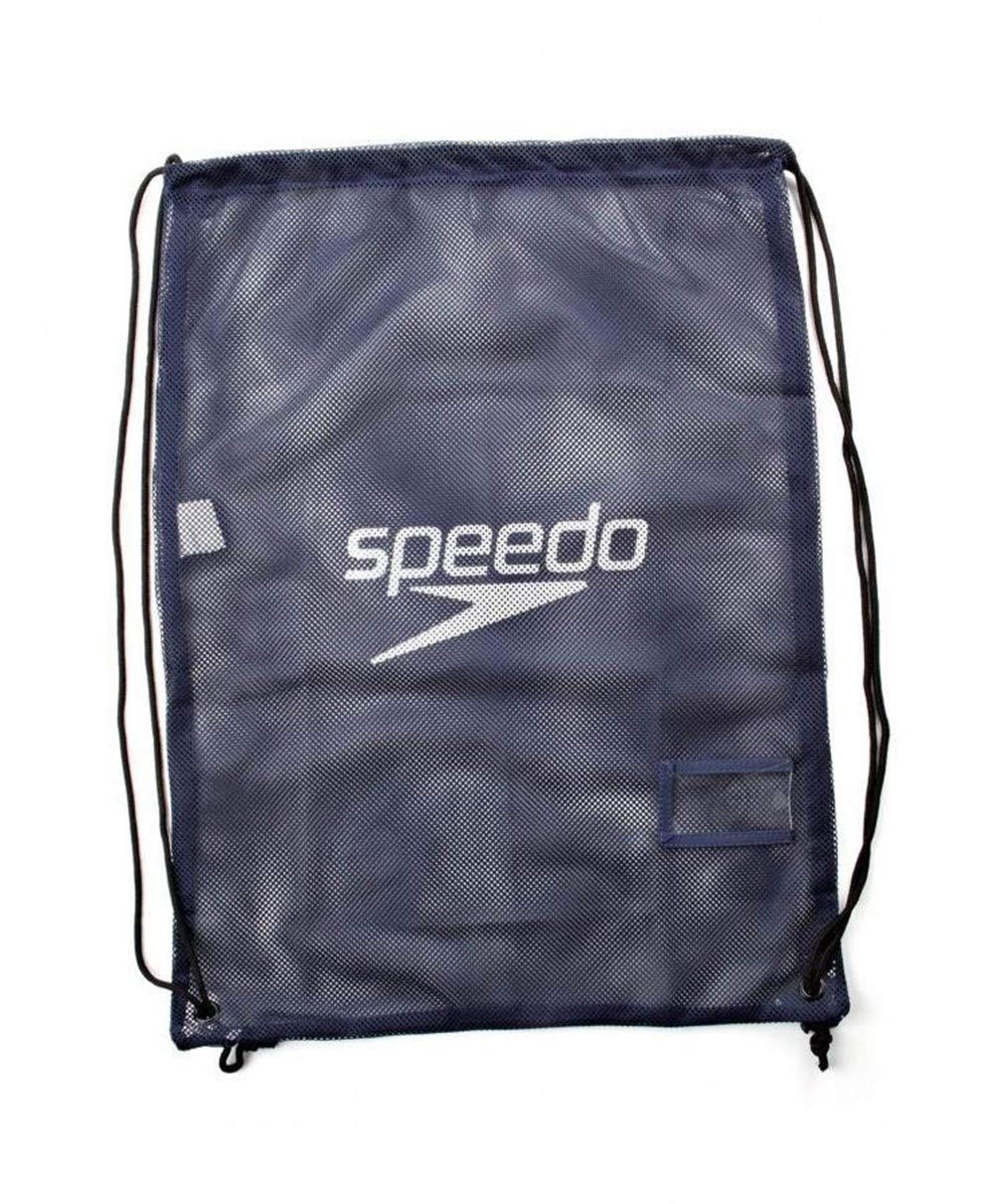Speedo Unisex-Adult Pool Mesh Bag | Kit Bag | Swim Bag Bag, Navy, One Size