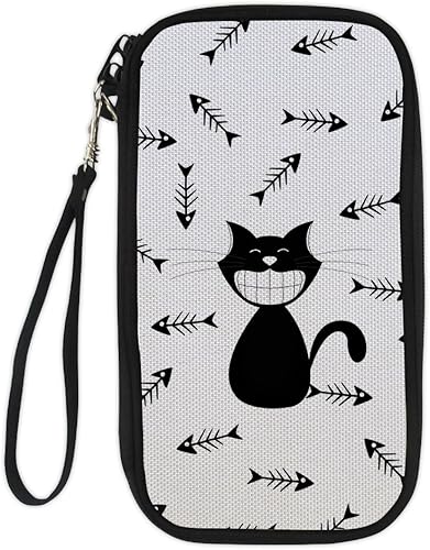 Amazon Thikin パスポートケース 首下げ スキミング防止 ネックポーチ 海外 旅行 可愛い 猫 柄 動物 出張 個性的 柄 財布 パスポートバッグ 便利 貴重品入れ かわいい 小物入れ トラベルポーチ 人気 通帳 カード入れ 収納ポーチ Thikin パスポートケース カバー