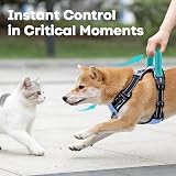 PoyPet No Pull Dog Harness Reflective Vest with 2 Leash Attachments (S) Light view 6