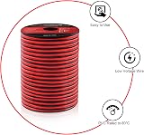 Viabrico 16 Gauge 200ft Electrical Wire Two Conductors Red Black 12V/24V view 3