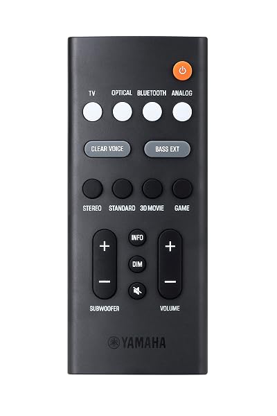 YAMAHA AUDIO SR-C30A COMPACT SOUND BAR WITH WIRELESS SUBWOOFER AND BLUETOOTH, BLACK