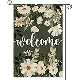 AVOIN colorlife Daisy Spring Flowers Garden Flag 12x18 Inch Double Sided Outside, Seasonal Floral Welcome Yard Outdoor Flag