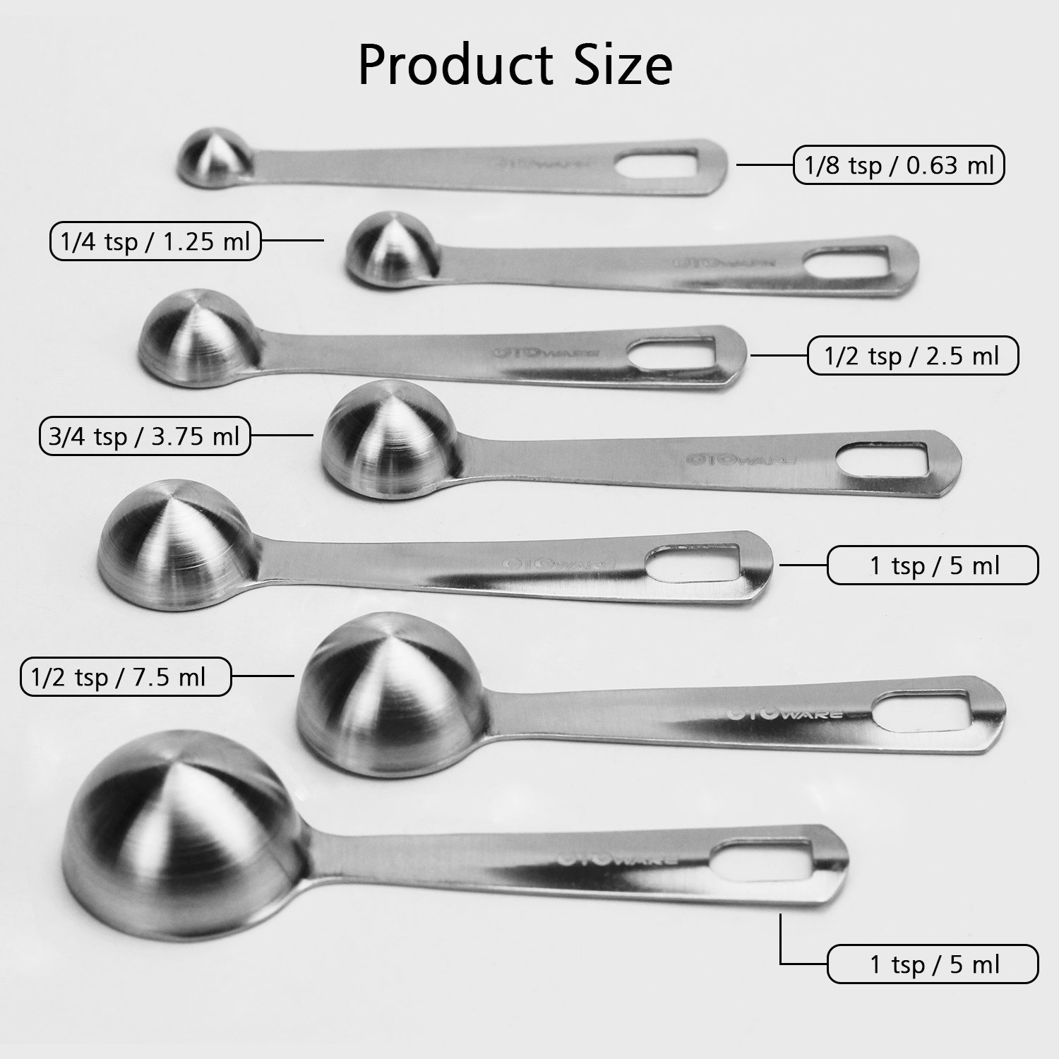 Amazoncom Measuring Spoons 188 Stainless Steel Measuring