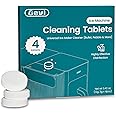 Gevi Ice Maker Cleaning Tablet 4 Uses, Individual Packed for Each Tablet, Organic Citric Acid Cleaner for Universal Ice Machines (4 Uses)